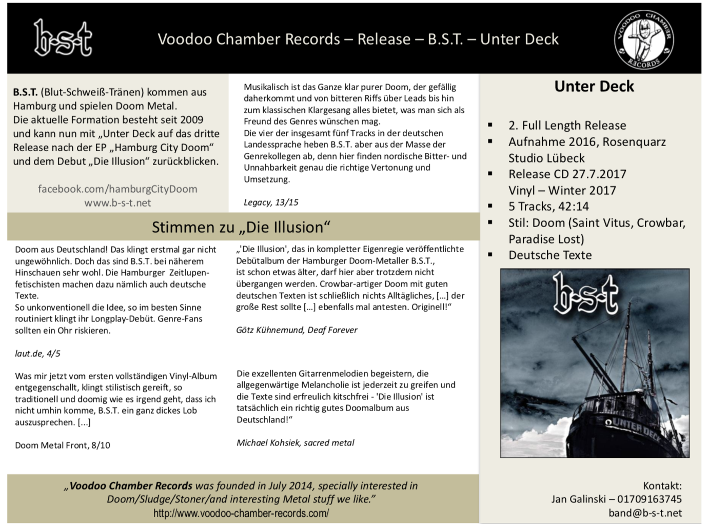 Promo Flyer Unter Deck